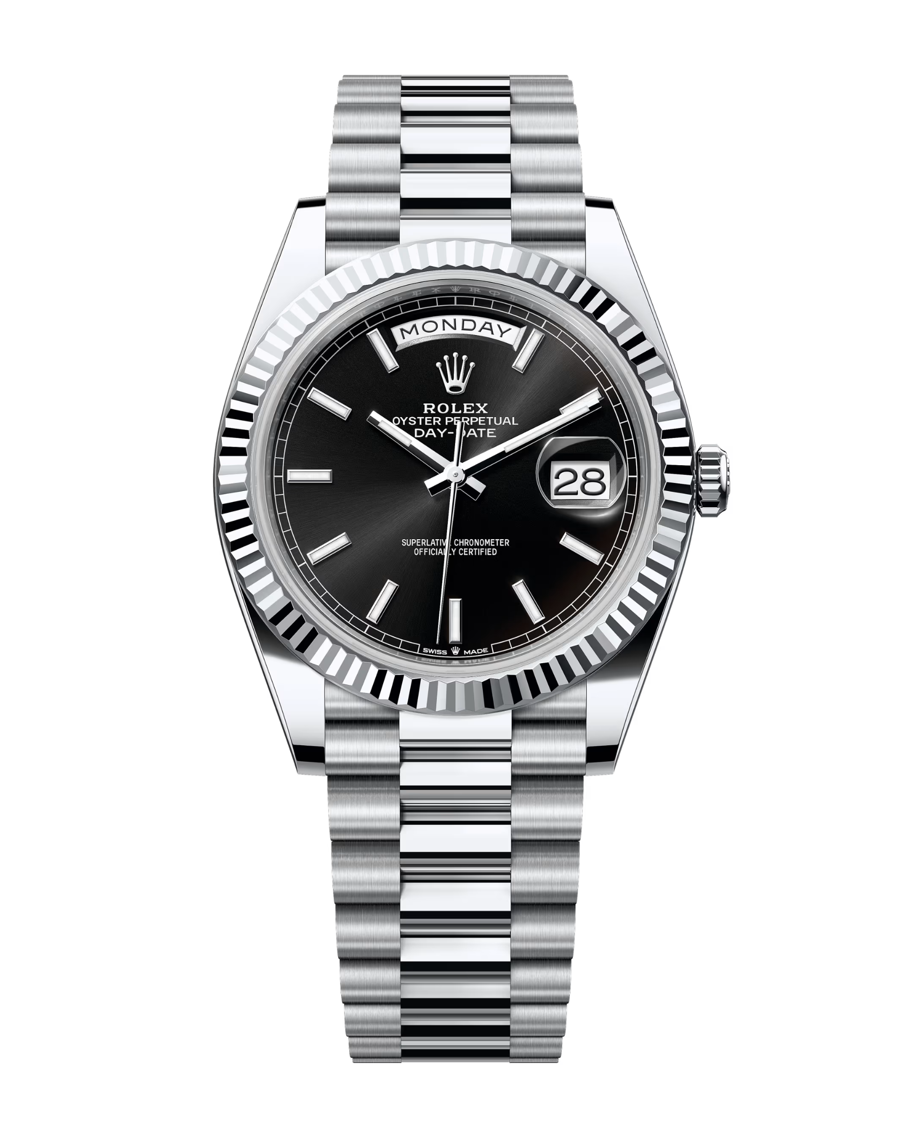 Day-Date Platinum 40mm Bright Black 228236
