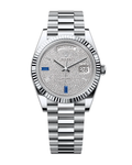 Day-Date Platinum 40mm Paved with Diamonds & Sapphires 228236
