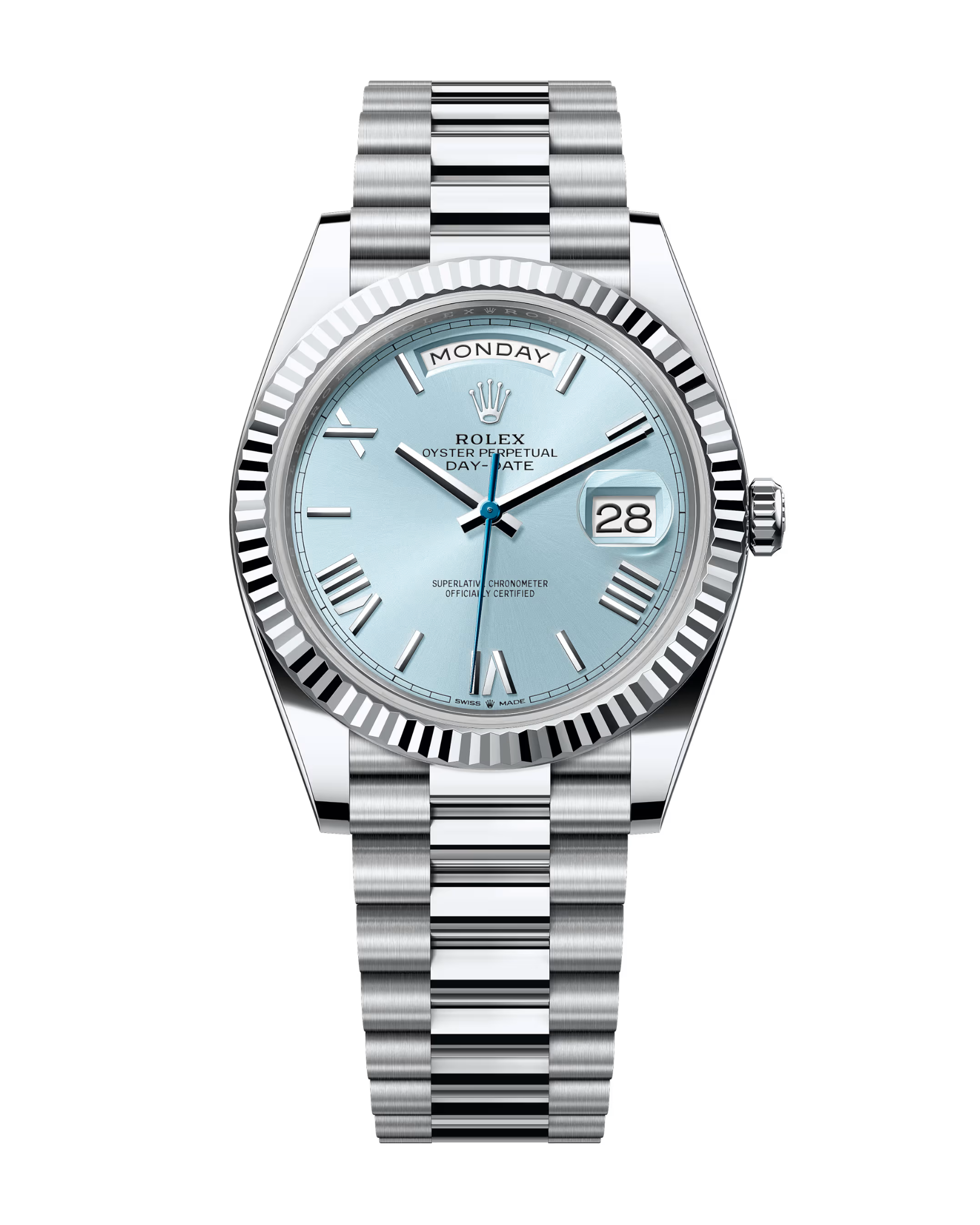 Day-Date Platinum 40mm Ice Blue Roman 228236