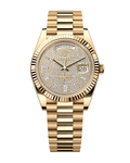 Day-Date Yellow Gold 40mm Diamond-Paved 228238