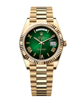 Day-Date Yellow Gold 40mm Green Ombré 228238