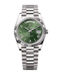 Day-Date White Gold 40mm Olive Green 228239