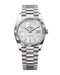 Day-Date White Gold 40mm White Mother-of-Pearl Diamond Set 228239