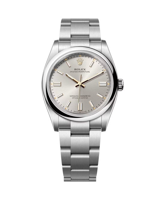Rolex Oyster Perpetual Silver 36mm 126000