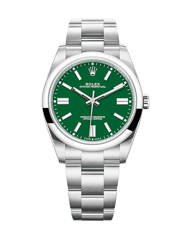Rolex Oyster Perpetual Green 41mm 124300
