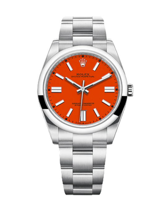 Rolex Oyster Perpetual Coral Red 41mm 124300