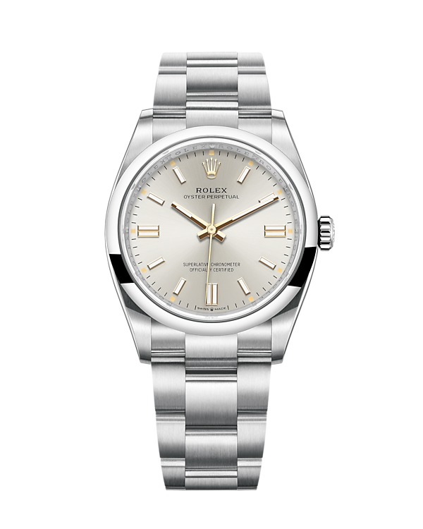 Rolex Oyster Perpetual Silver 36mm 126000