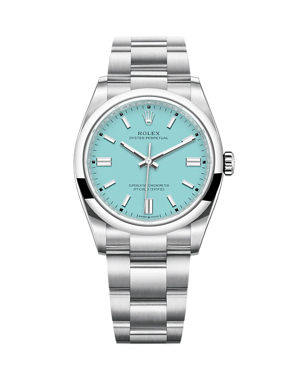 Rolex Oyster Perpetual Turquoise Blue 36mm 126000