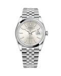 Datejust 36 Stainless Steel Jubilee Silver Stick 126200