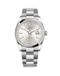 Datejust 36 Stainless Steel Oyster Silver Stick 126200