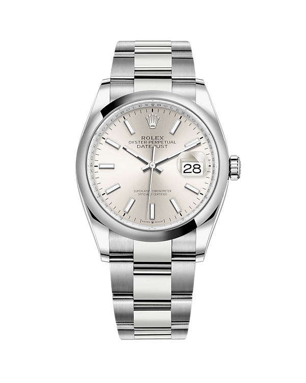 Datejust 36 Stainless Steel Oyster Silver Stick 126200