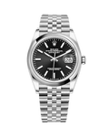 Datejust 36 Stainless Steel Jubilee Black Stick 126200