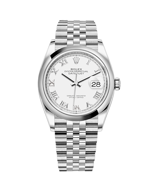 Datejust 36 Stainless Steel Jubilee White Roman 126200
