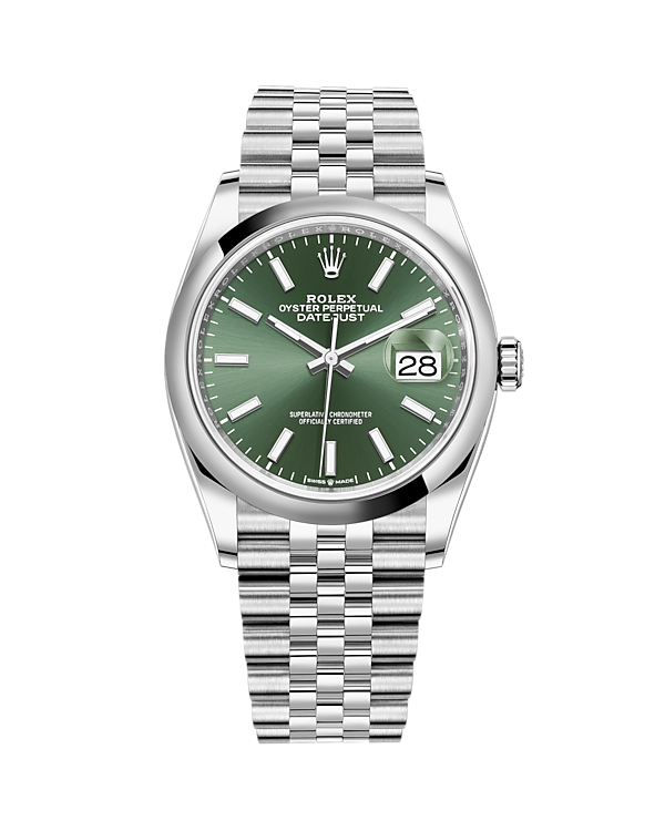 Datejust 36 Stainless Steel Jubilee Mint Green 126200