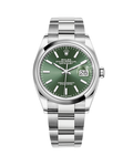 Datejust 36 Stainless Steel Oyster Mint Green 126200