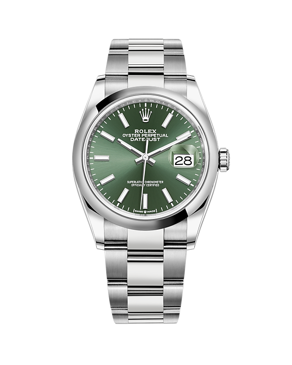Datejust 36 Stainless Steel Oyster Mint Green 126200