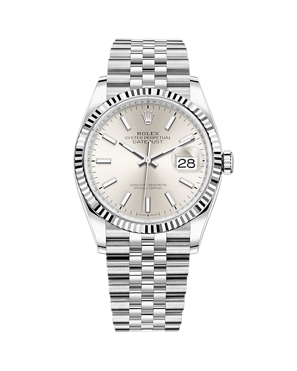 Datejust 36 White Gold & Stainless Jubilee Silver 126234