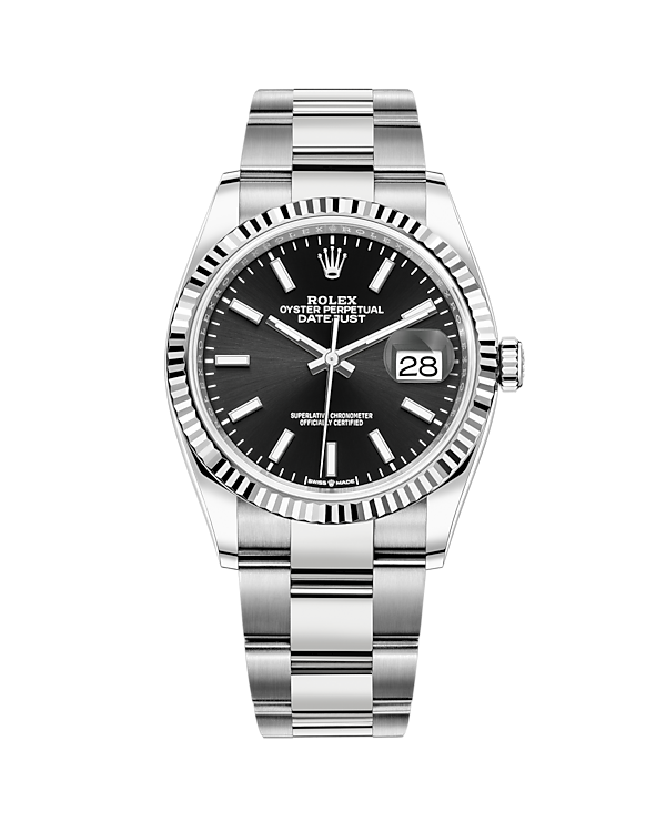 Datejust 36 White Gold & Stainless Oyster Black 126234