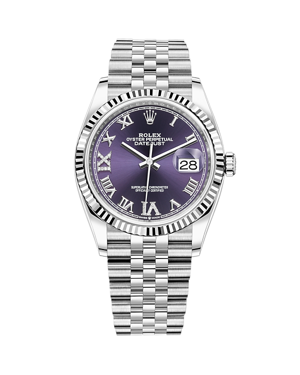 Rolex Datejust 36mm Diamond Dial 126234 (Purple)