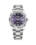 Datejust 36 White Gold & Stainless Oyster Grey with Diamonds 126234