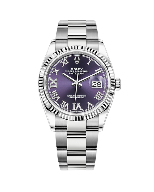 Rolex Datejust 36mm Diamond Dial 126234 (Purple)