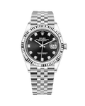 Datejust 36 White Gold & Stainless Jubilee Bright Black with Diamonds 126234