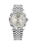 Datejust 36 White Gold & Stainless Jubilee Silver with Diamonds 126234