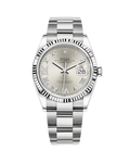Datejust 36 White Gold & Stainless Oyster Silver with Diamonds 126234