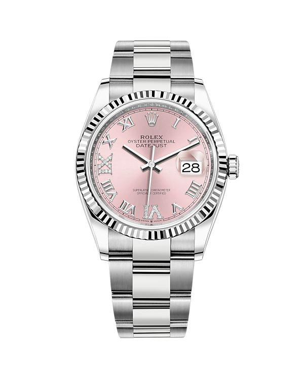 Datejust 36 White Gold & Stainless Oyster Green Ombré 126234
