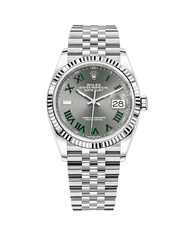 Datejust 36 White Gold & Stainless Jubilee Slate Wimbledon 126234