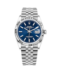 Datejust 36 White Gold & Stainless Oyster Blue Motif Dial 126234