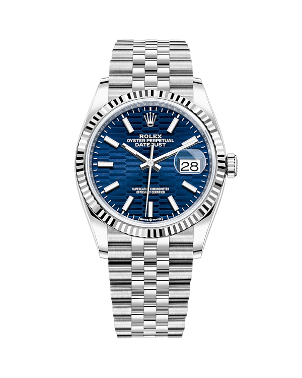 Datejust 36 White Gold & Stainless Jubilee Blue Motif Dial 126234
