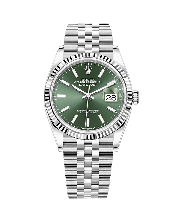 Datejust 36 White Gold & Stainless Jubilee Mint Green 126234