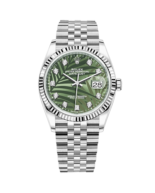 Rolex Datejust 36mm Diamond Dial 126234 (Green)