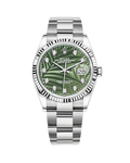Datejust 36 White Gold & Stainless Oyster Pink with Diamonds 126234
