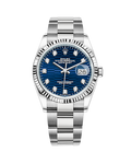 Datejust 36 White Gold & Stainless Oyster Bright Blue Roman 126234