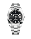 Datejust 41mm Stainless Steel Oyster Black Stick 126300