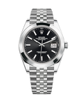 Datejust 41mm Stainless Steel Jubilee Black Stick 126300