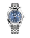 Datejust 41 Stainless Steel Jubilee Bright Blue Roman 126300
