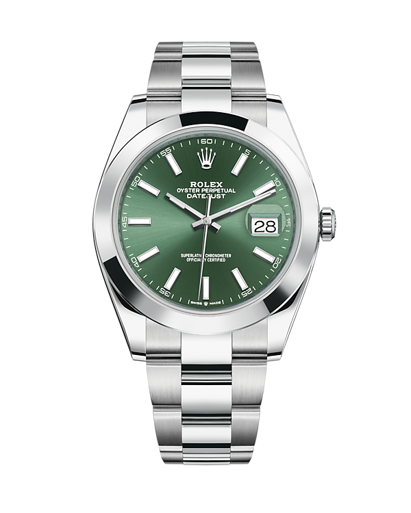 Datejust 41 Stainless Steel Oyster Mint Green 126300