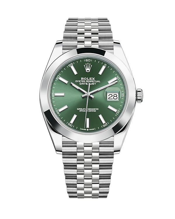 Datejust 41 Stainless Steel Jubilee Mint Green 126300