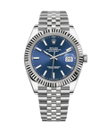 Datejust 41 Stainless Steel Jubilee Bright Blue Stick 126334