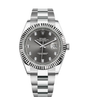 Datejust 41 Stainless Steel Oyster Slate with Diamonds 126334