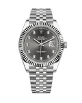 Datejust 41 Stainless Steel Jubilee Slate with Diamonds 126334