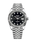 Datejust 41 Stainless Steel Jubilee Black with Diamonds 126334