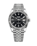 Datejust 41 Stainless Steel Jubilee Black Stick 126334