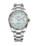 Datejust 41 Stainless Steel Oyster Bright Blue Roman 126334