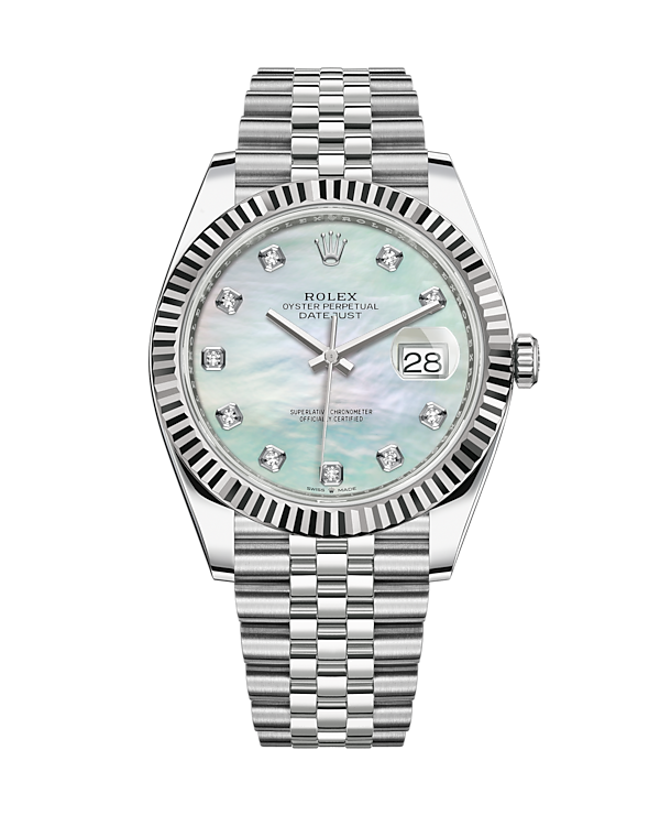 Datejust 41 Stainless Steel Jubilee Bright Blue Roman 126334