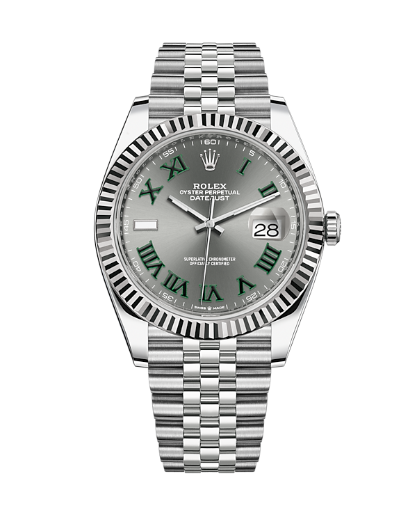 Datejust 41 Stainless Steel Jubilee Slate Wimbledon 126334