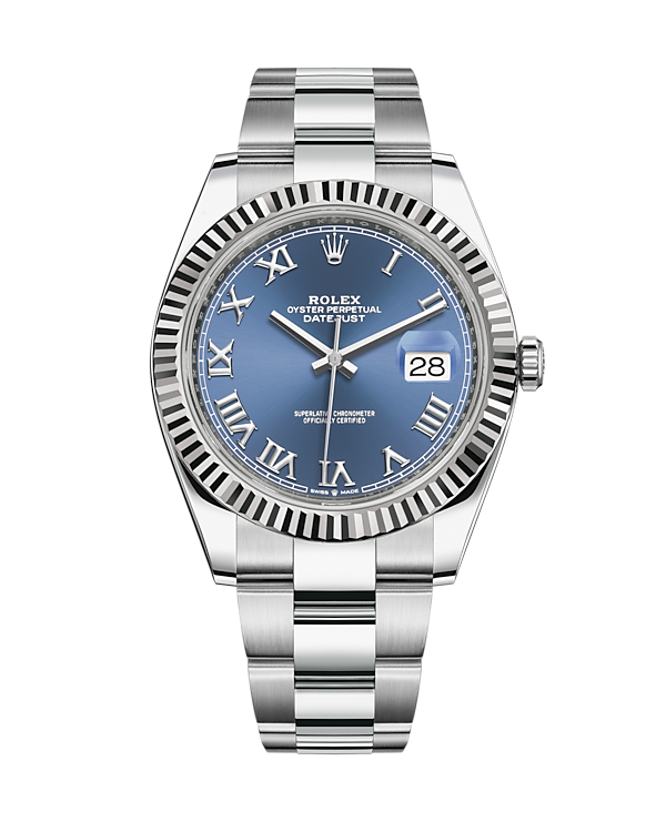 Datejust 41 Stainless Steel Oyster White Roman 126334